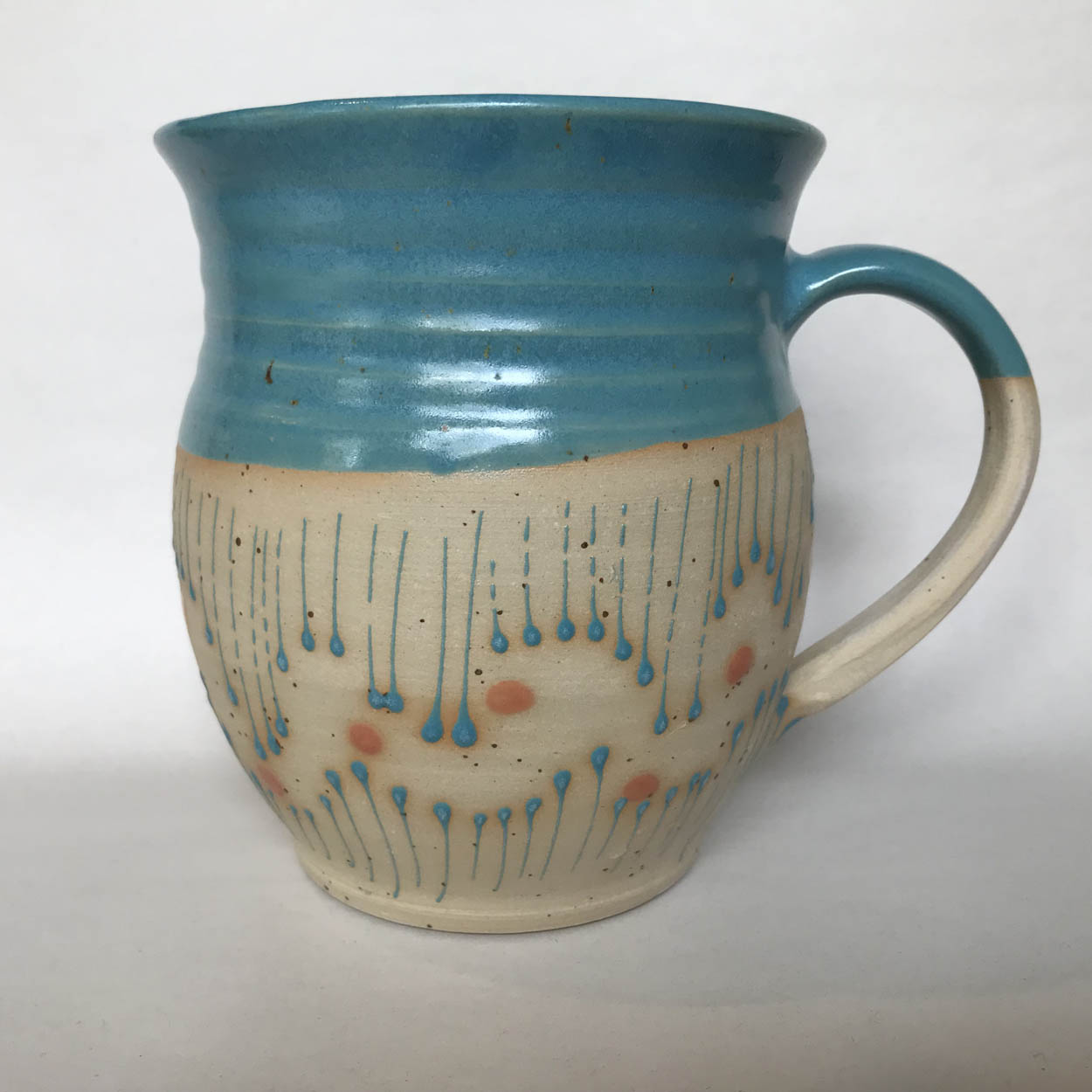 Keramik-Tasse Wilde Striche 