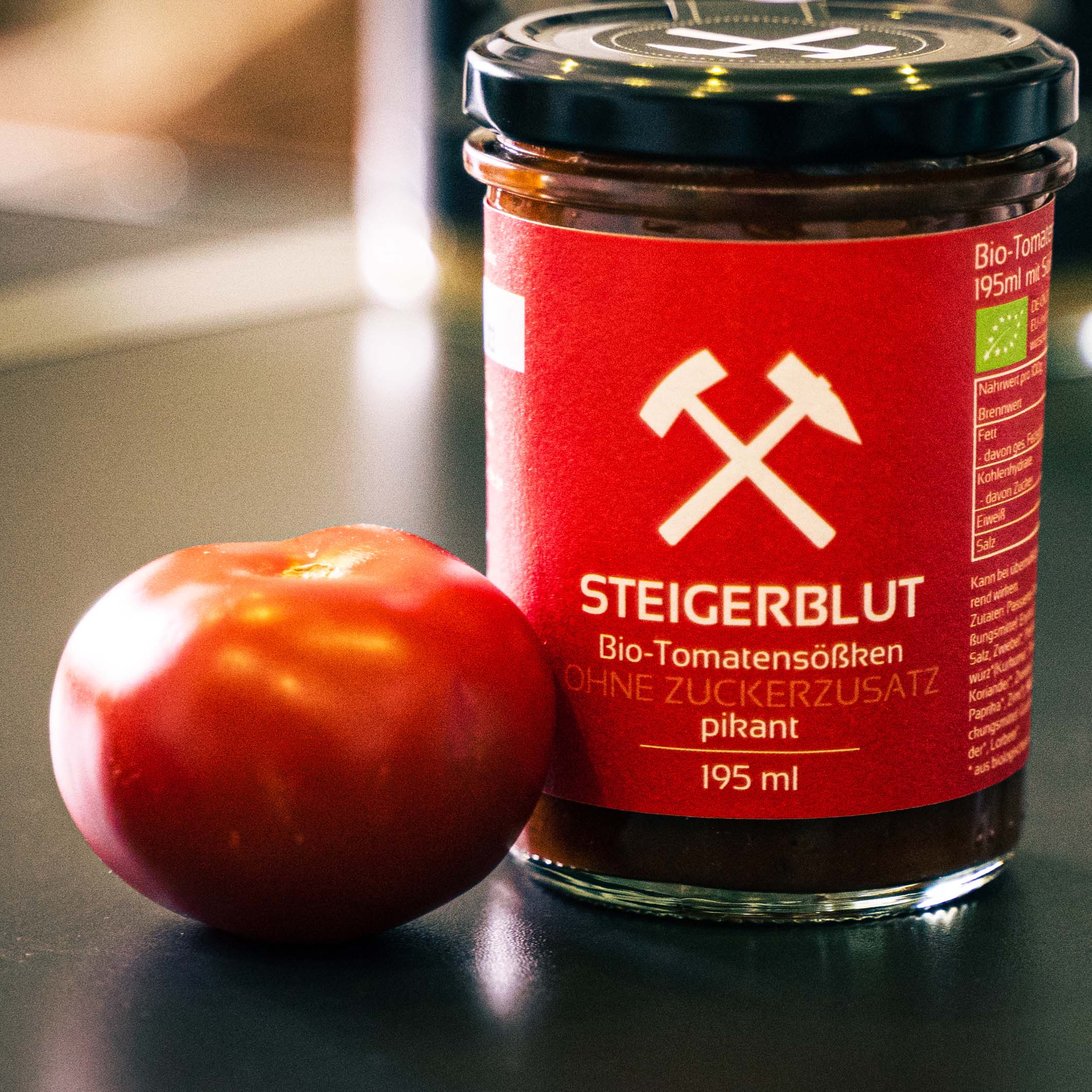 Bio Ketchup / Tomatensauce "Steigerblut" 195ml (DE-ÖKO-037)